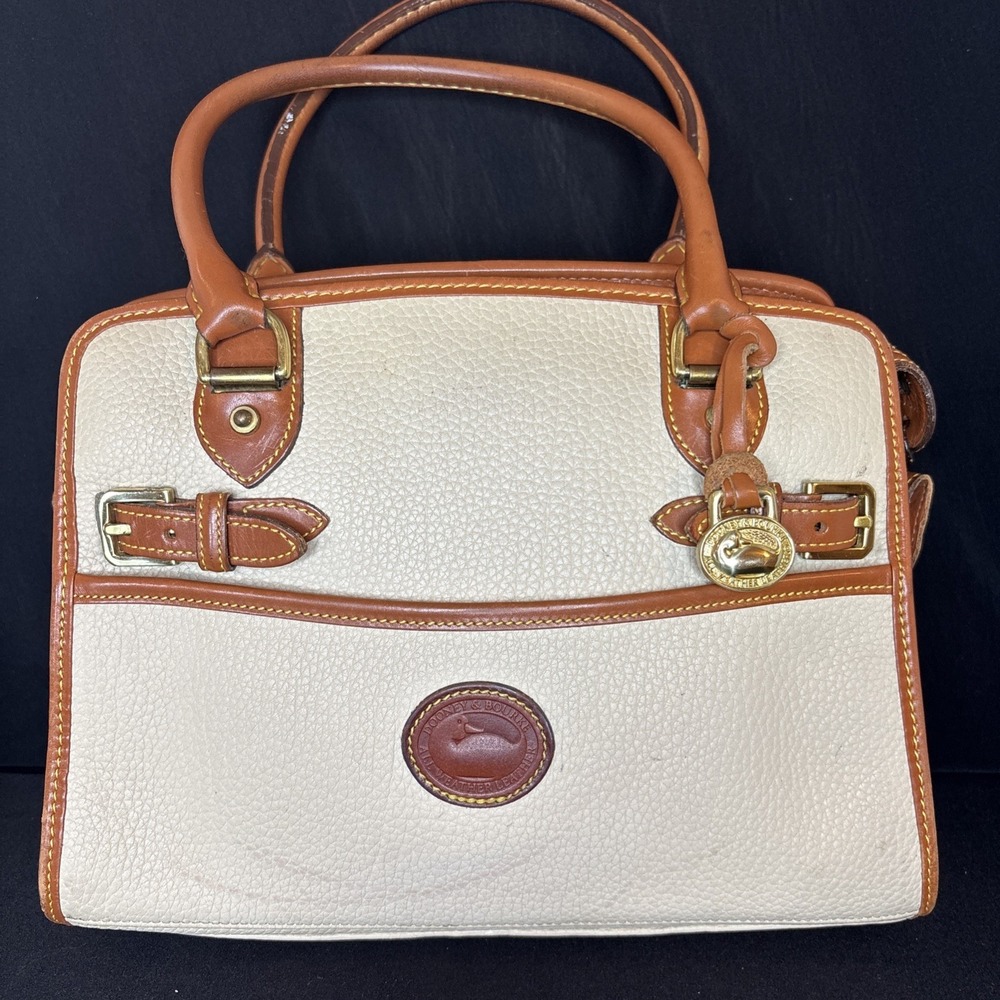 Dooney & Bourke VTG 'Whispers of Lace'  Handbag Satchel Bone/Tan